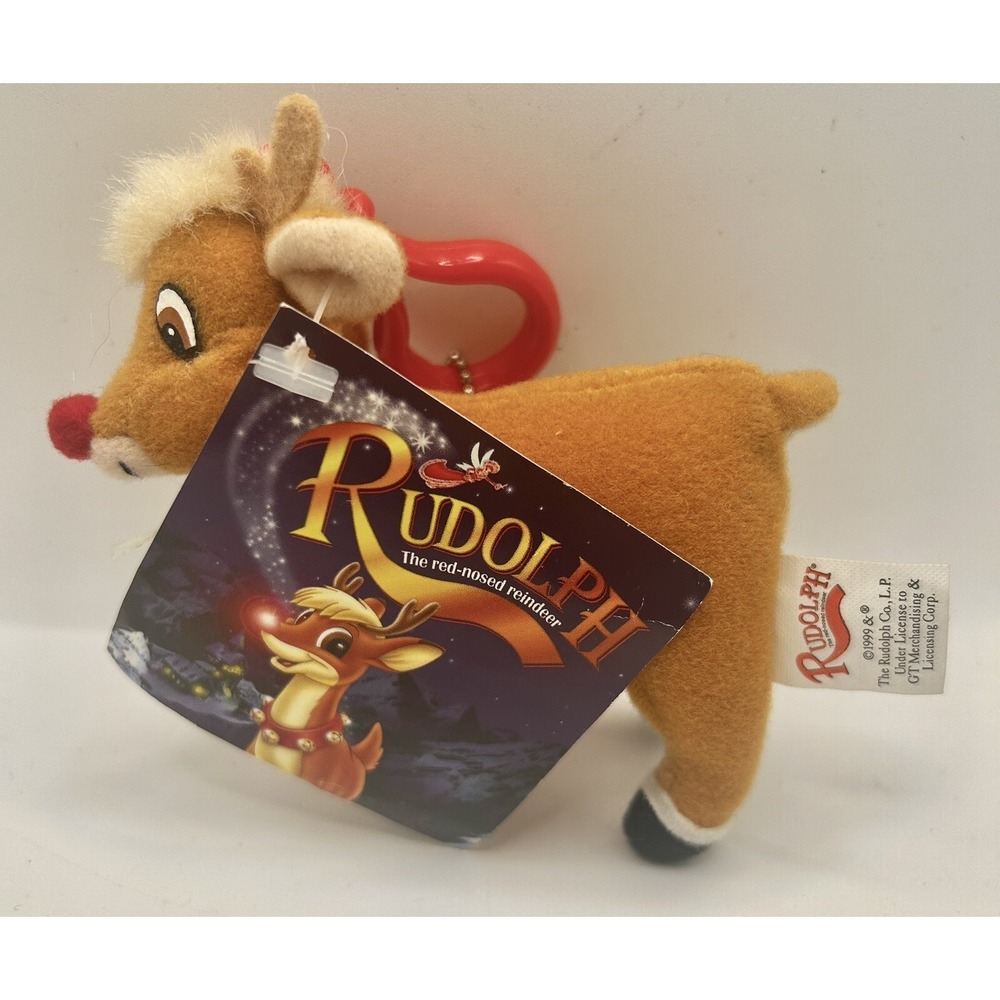 Rudolph Reindeer Red Nosed Island Misfit Toys 1999 Plush Stuffed Miniature 4.5"
